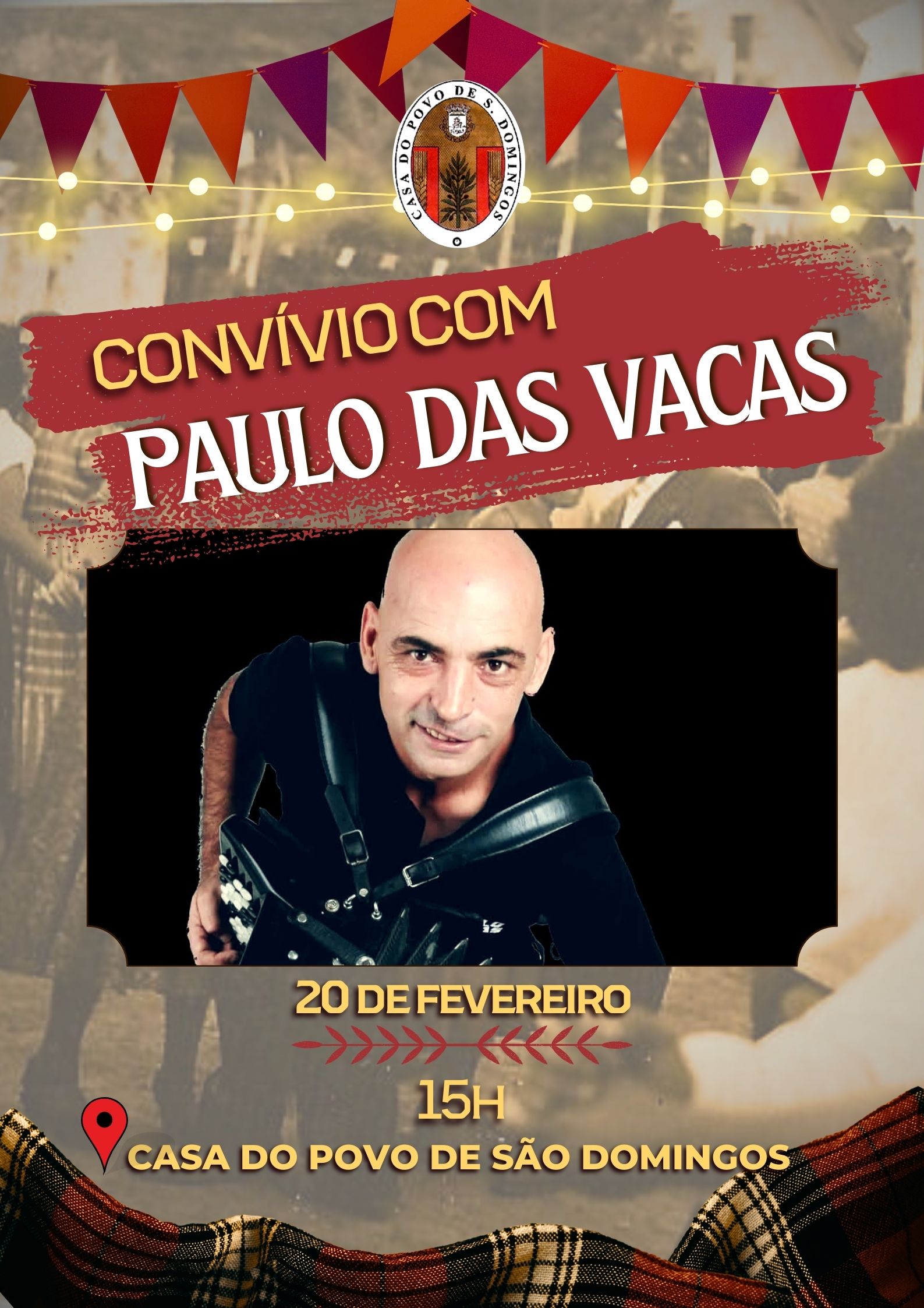 Convívio com Paulo das Vacas - 20 de Fevereiro